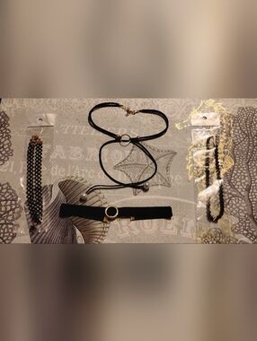 NWOT 5 Assorted Choker Necklaces